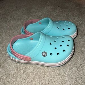 Crocs Kids' Aqua and Pink Clogs